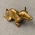  <em>Pendant in Form of Animal</em>, 15th century. Cast gold, 1 × 2 1/4 × 1 1/16 in. (2.5 × 5.7 × 2.7 cm). Brooklyn Museum, Bequest of Mrs. Carl L. Selden, 1996.116.2. Creative Commons-BY (Photo: Brooklyn Museum, CUR.1996.116.2.jpg)