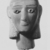 Ancient Near Eastern. <em>Head from a Votive Statue</em>, 2nd century B.C.E.-1st century C.E. Alabaster, 7 11/16 x 5 11/16 in. (19.5 x 14.4 cm). Brooklyn Museum, Bequest of Mrs. Carl L. Selden, 1996.146.2. Creative Commons-BY (Photo: , CUR.1996.146.2_NegA_print_bw.jpg)