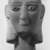 Ancient Near Eastern. <em>Head from a Votive Statue</em>, 2nd century B.C.E.-1st century C.E. Alabaster, 7 11/16 x 5 11/16 in. (19.5 x 14.4 cm). Brooklyn Museum, Bequest of Mrs. Carl L. Selden, 1996.146.2. Creative Commons-BY (Photo: , CUR.1996.146.2_NegG_print_bw.jpg)