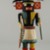 Hopi Pueblo. <em>Kachina Doll (Homsona)</em>, 20th century. Wood, paint, feathers, 8 3/4 x 3 5/8in. (22.2 x 9.2cm). Brooklyn Museum, Anonymous gift, 1996.22.5. Creative Commons-BY (Photo: Brooklyn Museum, CUR.1996.22.5_front.jpg)