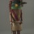 Hopi Pueblo. <em>Kachina Doll (Tasaf Katsina)</em>, 20th century. Wood, pigment, feathers, hair, dye, 10 x 3 1/4 x 2 7/8in. (25.4 x 8.3 x 7.3cm). Brooklyn Museum, Anonymous gift, 1996.22.7. Creative Commons-BY (Photo: Brooklyn Museum, CUR.1996.22.7_front.jpg)