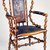 Attributed to George Jacob Hunzinger (American, born Germany, 1835-1898). <em>Armchair</em>, 1890s. Wood, leather, 43 1/4 x 26 x 25 1/4 in. (109.8 x 66.0 x 64.1 cm). Brooklyn Museum, Gift of Norman Mizuno and Alan J. Davidson in memory of Shinko Takeda, Kazu Takeda, Miyo Takeda and Yoshi Takeda, 1996.38a-b. Creative Commons-BY (Photo: Brooklyn Museum, CUR.1996.38a-b_view1.jpg)