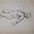 James Brooks (American, 1906-1992). <em>[Untitled] (Recto: Nude Female; Verso: Kneeling Nude)</em>, n.d. Ink on paper, Sheet (recto): 18 13/16 x 23 15/16 in. (47.8 x 60.8 cm). Brooklyn Museum, Gift of Charlotte Park Brooks in memory of her husband, James David Brooks, 1996.54.33a-b. © artist or artist's estate (Photo: Brooklyn Museum, CUR.1996.54.33a.jpg)
