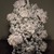 Petah Coyne (American, born 1953). <em>Untitled #816 (Dr. Zhivago)</em>, 1995-1996. Formulated wax, steel, antique birdhouse, wire cable, ribbon, silk flowers, candles, 75 1/2 x 52 x 47 in., 480 lb. (191.8 x 132.1 x 119.4 cm, 217.7kg). Brooklyn Museum, Anonymous gift in honor of Charlotta Kotik, 1997.191. © artist or artist's estate (Photo: Photograph courtesy of Galerie Lelong, NY, CUR.1997.191_view1_Galerie_Lelong_NY_Wit_McKay_photo.jpg)