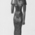  <em>A God's Wife of Amun</em>, ca. 760–656 B.C.E. Bronze, 7 5/8 x 2 1/8 x 1 3/8 in. (19.4 x 5.4 x 3.5 cm). Brooklyn Museum, Gifts in memory of Christos G. Bastis and Charles Edwin Wilbour Fund, 1999.110. Creative Commons-BY (Photo: Brooklyn Museum, CUR.1999.110_NegE_print_bw.jpg)