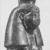  <em>A God's Wife of Amun</em>, ca. 760–656 B.C.E. Bronze, 7 5/8 x 2 1/8 x 1 3/8 in. (19.4 x 5.4 x 3.5 cm). Brooklyn Museum, Gifts in memory of Christos G. Bastis and Charles Edwin Wilbour Fund, 1999.110. Creative Commons-BY (Photo: Brooklyn Museum, CUR.1999.110_NegG_print_bw.jpg)