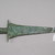 Dian. <em>Dagger with Figural Images on Handle</em>, 481-221 B.C.E. Bronze, 1 x 5 3/16in. (2.5 x 13.1cm). Brooklyn Museum, Anonymous gift, 1999.134.1 (Photo: , CUR.1999.134.1.jpg)
