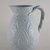 William Brownfield (English, 1850-1870). <em>Jug, Cashmere Pattern</em>, Patented March 15th 1867. Matte grey stoneware, 7 3/8 x 5 1/2 x 4 7/8 in.  (18.7 x 14.0 x 12.4 cm). Brooklyn Museum, Gift of Gretchen Adkins, 2000.126.2. Creative Commons-BY (Photo: Brooklyn Museum, CUR.2000.126.2.jpg)