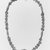 Tuareg. <em>Necklace</em>, 1981. Wax, straw, Length: 26 1/2 in. (67.3 cm). Brooklyn Museum, Gift of William C. Siegmann, 2000.39.1. Creative Commons-BY (Photo: Brooklyn Museum, CUR.2000.39.1_print_bw.jpg)