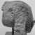  <em>Fragmentary Head of A King, probably Ramesses II</em>, ca. 1279–1213 B.C.E. Gray granite, 7 11/16 x 6 7/8 x 9 1/16 in.  (19.5 x 17.5 x 23.0 cm). Brooklyn Museum, Partial gift of James Lamb in honor of Paul O'Rourke and Charles Edwin Wilbour Fund, 2001.56. Creative Commons-BY (Photo: Brooklyn Museum, CUR.2001.56_NegI_print_bw.jpg)