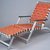 Troy Sunshade Company (division of Hobart Manufacturing Company). <em>Folding Lounge Chair</em>, ca.1952. Aluminum, plastic, nylon webbing, 34 3/4 x 24 5/8 x 61 7/8 in. (88.3 x 62.5 x 157.2cm). Brooklyn Museum, Gift of Barbara Jakobson, 2002.15. Creative Commons-BY (Photo: Brooklyn Museum, CUR.2002.15_view1.jpg)