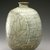  <em>Bottle</em>, last half of 15th century. Buncheong ware, stoneware with celadon glaze and white slip, 8 3/8 x 6 x 5 1/8 in. (21.3 x 15.3 x 13 cm). Brooklyn Museum, The Peggy N. and Roger G. Gerry Collection, 2004.28.106. Creative Commons-BY (Photo: Brooklyn Museum (in collaboration with National Research Institute of Cultural Heritage, , CUR.2004.28.106_view02_Heon-Kang_photo_NRICH.jpg)