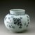  <em>Jar</em>, last half of 19th century. White porcelain with underglaze blue, Height: 5 3/16 in. (13.1 cm). Brooklyn Museum, The Peggy N. and Roger G. Gerry Collection, 2004.28.115. Creative Commons-BY (Photo: Brooklyn Museum (in collaboration with National Research Institute of Cultural Heritage, , CUR.2004.28.115_view1_Heon-Kang_photo_NRICH.jpg)