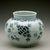  <em>Jar</em>, last half of 19th century. White porcelain with underglaze blue, Height: 5 3/16 in. (13.1 cm). Brooklyn Museum, The Peggy N. and Roger G. Gerry Collection, 2004.28.115. Creative Commons-BY (Photo: Brooklyn Museum (in collaboration with National Research Institute of Cultural Heritage, , CUR.2004.28.115_view3_Heon-Kang_photo_NRICH.jpg)