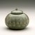  <em>Jar with Lid</em>, 14th century. Stoneware with celadon glaze and black and white slip inlaid, Height: 1 5/8 in. (4.1 cm). Brooklyn Museum, The Peggy N. and Roger G. Gerry Collection, 2004.28.124a-b. Creative Commons-BY (Photo: Brooklyn Museum (in collaboration with National Research Institute of Cultural Heritage, , CUR.2004.28.124a-b_view2_Heon-Kang_photo_NRICH.jpg)