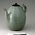  <em>Ewer with Cover</em>, 12th century. Stoneware with celadon glaze, wood, Height: 7 5/16 in. (18.6 cm). Brooklyn Museum, The Peggy N. and Roger G. Gerry Collection, 2004.28.242a-b. Creative Commons-BY (Photo: Brooklyn Museum (in collaboration with National Research Institute of Cultural Heritage, , CUR.2004.28.242a-b_view05_Heon-Kang_photo_NRICH.jpg)