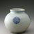  <em>Jar</em>, 19th century. Porcelain with underglaze blue, Height: 4 5/16 in. (11 cm). Brooklyn Museum, The Peggy N. and Roger G. Gerry Collection, 2004.28.261. Creative Commons-BY (Photo: Brooklyn Museum (in collaboration with National Research Institute of Cultural Heritage, , CUR.2004.28.261_view2_Heon-Kang_photo_NRICH.jpg)