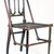 George Jacob Hunzinger (American, born Germany, 1835-1898). <em>Side Chair</em>, Patented March 30, 1869 and April 18, 1876. Wood and textile covered steel webbing, 32 x 17 1/2 x 19 1/2 in. (81.3 x 44.5 x 49.5 cm). Brooklyn Museum, Gift of Ronald S. Kane, 2005.64. Creative Commons-BY (Photo: Brooklyn Museum, CUR.2005.64.jpg)