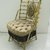George Jacob Hunzinger (American, born Germany, 1835-1898). <em>Chair</em>, March 30,1869 (patented). Gilt wood, modern textile, 31 1/2 x 19 3/8 x 18 5/8 in. (80 x 49.3 x 47.2 cm). Brooklyn Museum, Gift of Mrs. J. Fuller Feder, by exchange and Designated Purchase Fund, 2012.36. Creative Commons-BY (Photo: Brooklyn Museum, CUR.2012.36_view1.jpg)