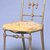 Unknown. <em>Side Chair</em>, ca. 1875. Gilded wood, old upholstery, 35 5/8 x 16 3/4 x 18 1/4 in. (90.5 x 42.5 x 46.4 cm). Brooklyn Museum, Gift of Dr. Barry R. Harwood, 2013.91. Creative Commons-BY (Photo: Brooklyn Museum, CUR.2013.91.jpg)