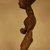 Bamileke. <em>Figure</em>, 20th century. Wood, 17 15/16 x 5 7/8 x 5 1/8 in. (45.5 x 15 x 13 cm). Brooklyn Museum, Gift in memory of Frederic Zeller, 2014.54.11 (Photo: Brooklyn Museum, CUR.2014.54.11_detail2.jpg)