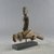 Dogon. <em>Figure of Rider</em>, 20th century. Wood, organic materials, 6 x 7 1/16 x 1 9/16 in. (15.3 x 18 x 4 cm). Brooklyn Museum, Gift in memory of Frederic Zeller, 2014.54.19 (Photo: Brooklyn Museum, CUR.2014.54.19_threequarter.jpg)
