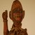 Kongo. <em>Power Figure (Nkisi)</em>, 20th century. Wood, fiber, resin, cloth, glass, 10 1/4 x 3 9/16 x 3 9/16 in. (26 x 9 x 9 cm). Brooklyn Museum, Gift in memory of Frederic Zeller, 2014.54.26 (Photo: Brooklyn Museum, CUR.2014.54.26_detail1.jpg)