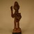 Kongo. <em>Power Figure (Nkisi)</em>, 20th century. Wood, fiber, resin, cloth, glass, 10 1/4 x 3 9/16 x 3 9/16 in. (26 x 9 x 9 cm). Brooklyn Museum, Gift in memory of Frederic Zeller, 2014.54.26 (Photo: Brooklyn Museum, CUR.2014.54.26_overall.jpg)