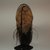 Dan. <em>Miniature Mask</em>, 20th century. Wood, fiber, fur, 7 1/16 x 2 9/16 x 2 3/8 in. (18 x 6.5 x 6 cm). Brooklyn Museum, Gift in memory of Frederic Zeller, 2014.54.28 (Photo: Brooklyn Museum, CUR.2014.54.28_back.jpg)