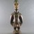 Yorùbá artist. <em>Male twin figure (Ère Ìbejì)</em>, 20th century. Wood, pigment, beads, 11 7/16 x 3 15/16 x 2 3/8 in. (29 x 10 x 6 cm). Brooklyn Museum, Gift in memory of Frederic Zeller, 2014.54.53 (Photo: Brooklyn Museum, CUR.2014.54.53_front.jpg)