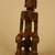 Possibly Dogon. <em>Figure of Seated Female</em>, 20th century. Wood, metal, 5 x 1 11/16 in. (12.8 x 4.3 cm). Brooklyn Museum, Gift in memory of Frederic Zeller, 2014.54.7 (Photo: Brooklyn Museum, CUR.2014.54.7_view01.jpg)