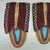 Delaware. <em>Youth Moccasins</em>, ca. 1900. Hide, cloth, beads, 4 1/4 × 1/8 × 7 3/8 in. (10.8 × 0.3 × 18.7 cm). Brooklyn Museum, Gift of the Edward J. Guarino Collection in memory of Edgar J. Guarino, 2016.11.3a-b. Creative Commons-BY (Photo: , CUR.2016.11.3a-b.jpg)