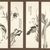 Yang Gi-hun (Seuk-eun) (Korean, 1843 – 1919). <em>Birds and Flowers</em>, 19th century. Folding screen, ink on paper, Each painting: 44 1/8 × 12 3/16 in. (112 × 31 cm). Brooklyn Museum, Gift of the Carroll Family Collection, 2020.18.14 (Photo: Brooklyn Museum, CUR.2020.18.14_overall.jpg)