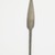  <em>Ceremonial Spear</em>. Brass, 68 1/2 x 2 3/16 in. (174 x 5.5 cm). Brooklyn Museum, Museum Expedition 1922, Robert B. Woodward Memorial Fund, 22.1006. Creative Commons-BY (Photo: Brooklyn Museum, CUR.22.1006_26681_detail_PS5.jpg)