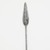  <em>Spear, Shaft</em>. Iron, wood, 60 1/4 x 1 9/16 in. (153 x 4 cm). Brooklyn Museum, Museum Expedition 1922, Robert B. Woodward Memorial Fund, 22.1018. Creative Commons-BY (Photo: Brooklyn Museum, CUR.22.1018_detail_PS5.jpg)
