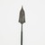 <em>Spear, Shaft</em>. Iron, wood, 73 1/4 x 3 1/8 in. (186 x 8 cm). Brooklyn Museum, Museum Expedition 1922, Robert B. Woodward Memorial Fund, 22.1027. Creative Commons-BY (Photo: Brooklyn Museum, CUR.22.1027_detail1_PS5.jpg)