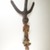 Luba. <em>Bow Stand (Nsakakabemba)</em>, late 19th or early 20th century. Wood, cloth, iron, vegetable cordage, 28 3/8 x 11 x 5 1/2in. (72.1 x 27.9 x 14cm). Brooklyn Museum, Museum Expedition 1922, Robert B. Woodward Memorial Fund, 22.1346. Creative Commons-BY (Photo: Brooklyn Museum, CUR.22.1346_back_PS5.jpg)