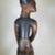 Possibly Kongo. <em>Figure of Man with Knife</em>, 19th or 20th century. Wood, pigment, ceramic, 38 x 10 3/4 in. (96.5 x 27.3 cm). Brooklyn Museum, Museum Expedition 1922, Robert B. Woodward Memorial Fund, 22.1410. Creative Commons-BY (Photo: Brooklyn Museum, CUR.22.1410_back_PS5.jpg)