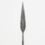  <em>Spear</em>, late 19th or early 20th century. Iron, wood Brooklyn Museum, Museum Expedition 1922, Robert B. Woodward Memorial Fund, 22.1411. Creative Commons-BY (Photo: Brooklyn Museum, CUR.22.1411_detail_PS5.jpg)