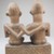 Vili. <em>Seated Couple</em>, 19th century. Wood, 7 x 5 3/4 x 2 1/2 in. (17.5 x 14.2 x 6.5 cm). Brooklyn Museum, Museum Expedition 1922, Robert B. Woodward Memorial Fund, 22.1446. Creative Commons-BY (Photo: Brooklyn Museum, CUR.22.1446_back_PS5.jpg)
