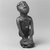 Kongo. <em>Figure Squatting on a Turtle</em>, 19th century. Wood, copper alloy, resin, 5 x 2 x 2in. (12.7 x 5.1 x 5.1cm). Brooklyn Museum, Museum Expedition 1922, Robert B. Woodward Memorial Fund, 22.1453. Creative Commons-BY (Photo: Brooklyn Museum, CUR.22.1453_print_threequarter_bw.jpg)