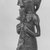 Luba. <em>Kabwelulu Gourd Figure</em>, 19th century. Wood, metal, 7 3/4 x 2 7/8 x 2 3/4 in. (19.7 x 7.3 x 7 cm). Brooklyn Museum, Museum Expedition 1922, Robert B. Woodward Memorial Fund, 22.1454. Creative Commons-BY (Photo: Brooklyn Museum, CUR.22.1454_print_threequarter_bw.jpg)