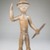 Bwayen (We, flourished 1920s-1930s). <em>Male Nude with Hat Carrying a Spear</em>, early 20th century. Copper alloy, 9 1/2 x 5 x 4 1/2 in. (24.1 x 12.7 x 11.4 cm). Brooklyn Museum, Museum Expedition 1922, Robert B. Woodward Memorial Fund, 22.222. Creative Commons-BY (Photo: Brooklyn Museum, CUR.22.222_front_PS5.jpg)