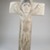 Kongo. <em>Crucifix</em>, late 19th or early 20th century. Stone, pigment, 13 x 6 1/2 x 2 1/2 in. (33.0 x 16.6 x 6.4 cm). Brooklyn Museum, Museum Expedition 1922, Robert B. Woodward Memorial Fund, 22.240. Creative Commons-BY (Photo: Brooklyn Museum, CUR.22.240_front_PS5.jpg)