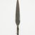  <em>Spear</em>. Iron Brooklyn Museum, Museum Expedition 1922, Robert B. Woodward Memorial Fund, 22.318. Creative Commons-BY (Photo: Brooklyn Museum, CUR.22.318_detail_PS5.jpg)