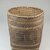  <em>Planter Basket</em>, early 20th century. Vegetal fiber, cane, raffia, 5 1/8 x 4 15/16 x 4 15/16 in. (13 x 12.5 x 12.5 cm). Brooklyn Museum, Museum Expedition 1922, Robert B. Woodward Memorial Fund, 22.827. Creative Commons-BY (Photo: Brooklyn Museum, CUR.22.827_front_PS5.jpg)