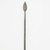  <em>Spear, Shaft</em>. Iron, wood, 66 15/16 x 1 9/16 in. (170 x 4 cm). Brooklyn Museum, Museum Expedition 1922, Robert B. Woodward Memorial Fund, 22.924. Creative Commons-BY (Photo: Brooklyn Museum, CUR.22.924_detail_PS5.jpg)