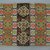  <em>Panels of Tapestry Weaving</em>, 19th century. Tapestry weave, wool, 38 1/2 x 18 1/2 in. (97.8 x 47 cm). Brooklyn Museum, Museum Expedition 1924, Robert B. Woodward Memorial Fund, 24.420.26a-b (Photo: Brooklyn Museum, CUR.24.420.26b.jpg)