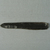  <em>Slender Dark Brown Flint with Two Worked Edges</em>, ca. 1352-1332 B.C.E. Flint, 3 1/4 × 1/2 × 1/4 in. (8.3 × 1.3 × 0.7 cm). Brooklyn Museum, Gift of the Egypt Exploration Society, 25.886.15. Creative Commons-BY (Photo: , CUR.25.886.15_view02.jpg)