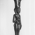  <em>Mirror Handle in Form of Nude Standing Girl Holding Duck</em>, ca. 1352-1336 B.C.E. Bronze, H. of handle only: 5 5/16 in. (13.5 cm). Brooklyn Museum, Charles Edwin Wilbour Fund, 60.100. Creative Commons-BY (Photo: Brooklyn Museum, CUR.25.886.1_60.100_negH_view02_print_bw.jpg)